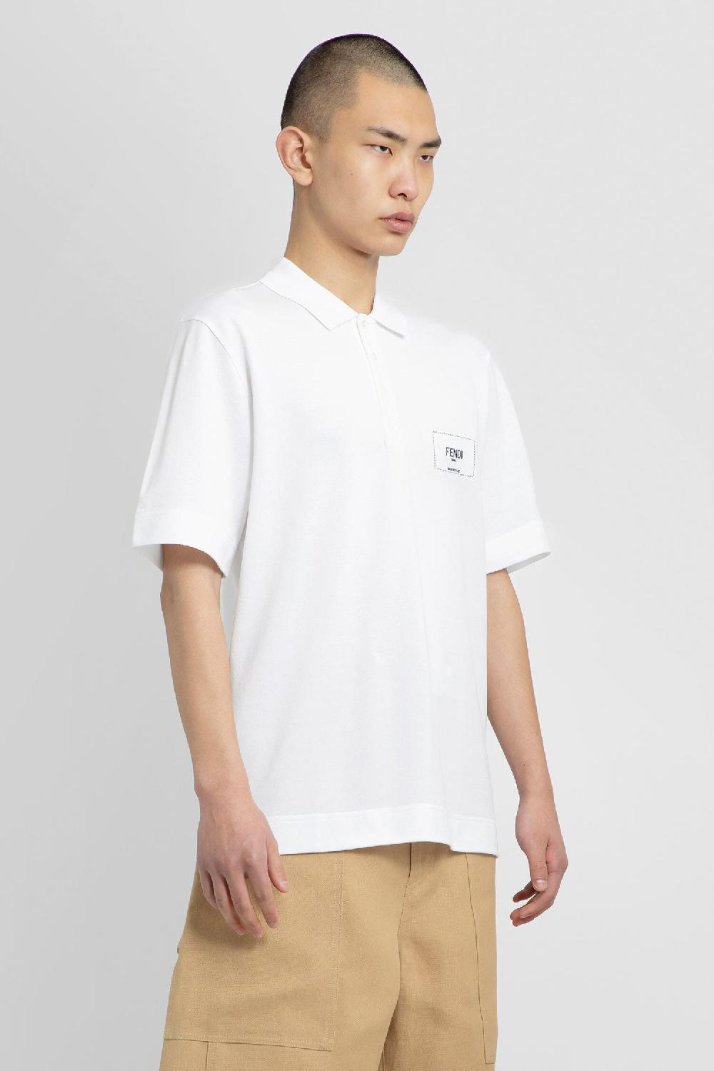 Antonioli FENDI MAN WHITE T-SHIRTS & TANK TOPS