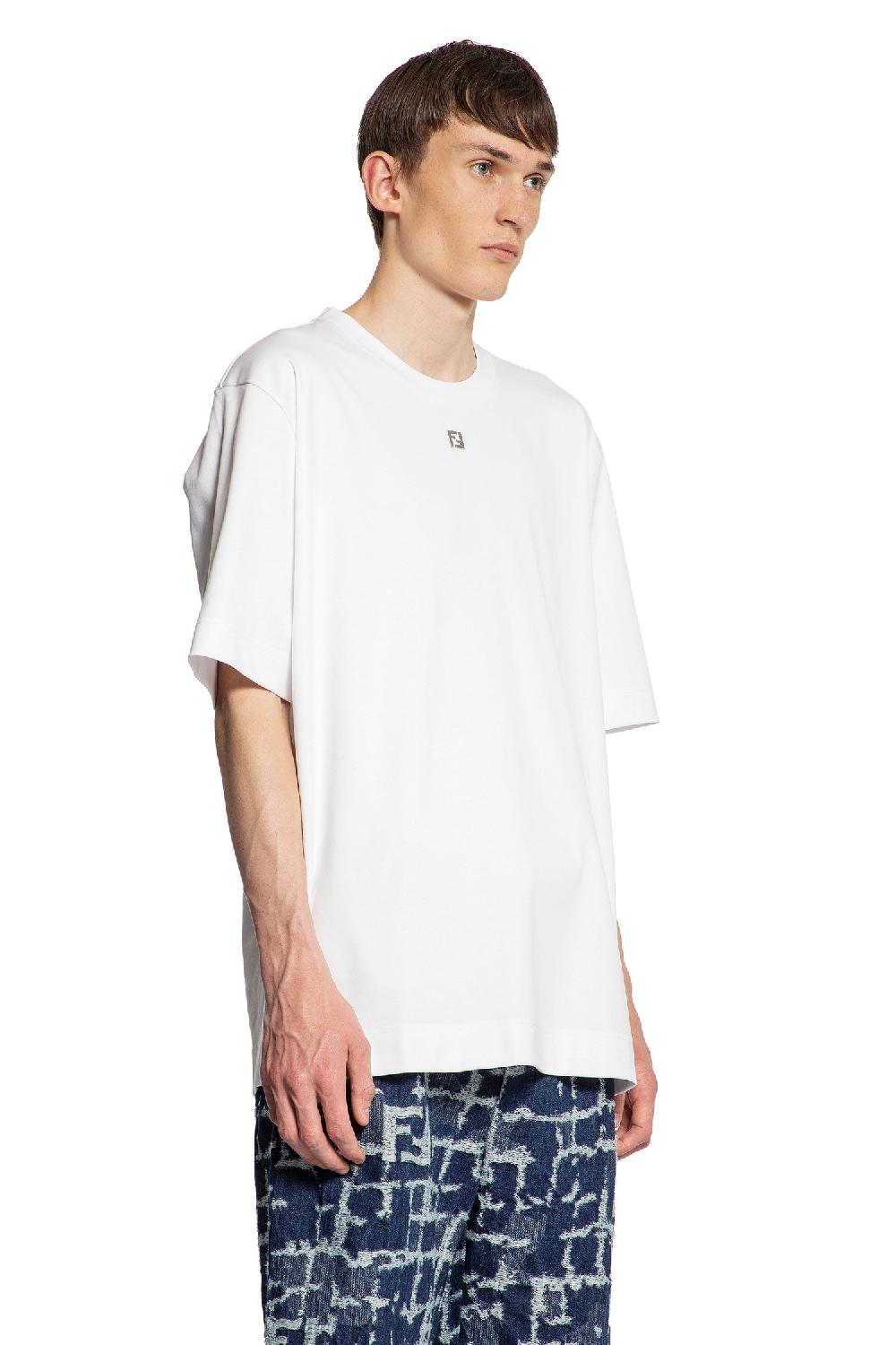 Antonioli FENDI MAN WHITE T-SHIRTS & TANK TOPS