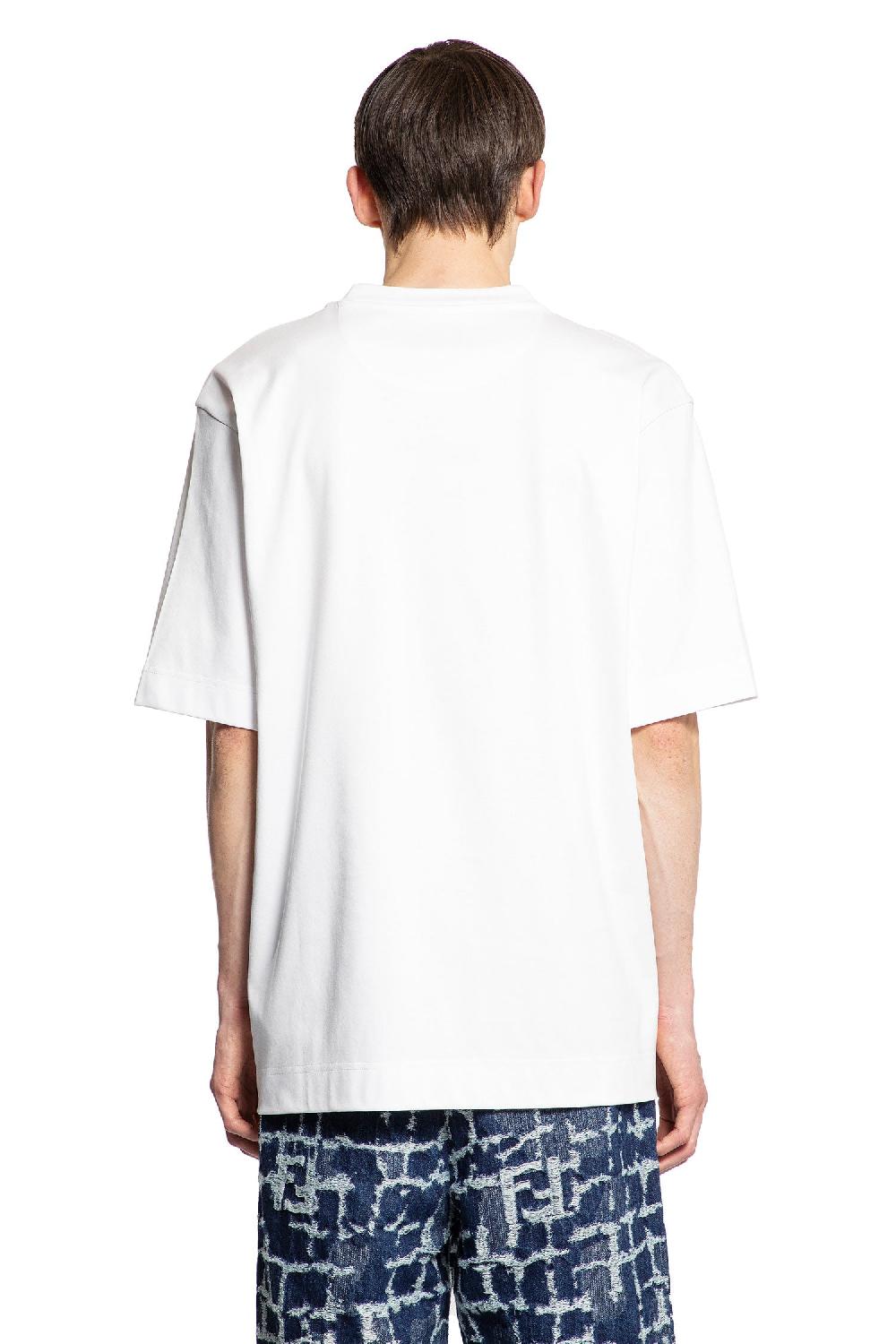 Antonioli FENDI MAN WHITE T-SHIRTS & TANK TOPS