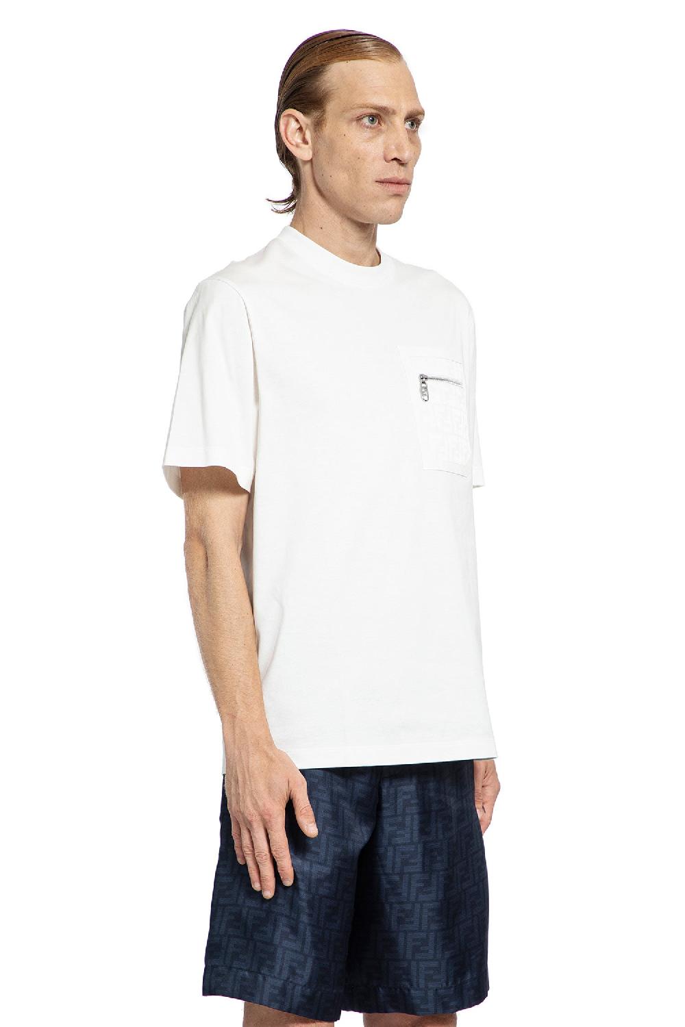 Antonioli FENDI MAN WHITE T-SHIRTS & TANK TOPS