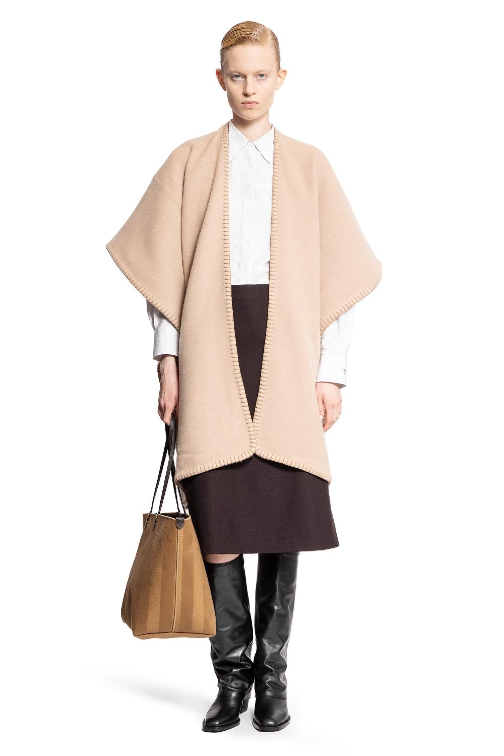 Antonioli FENDI WOMAN BEIGE COATS