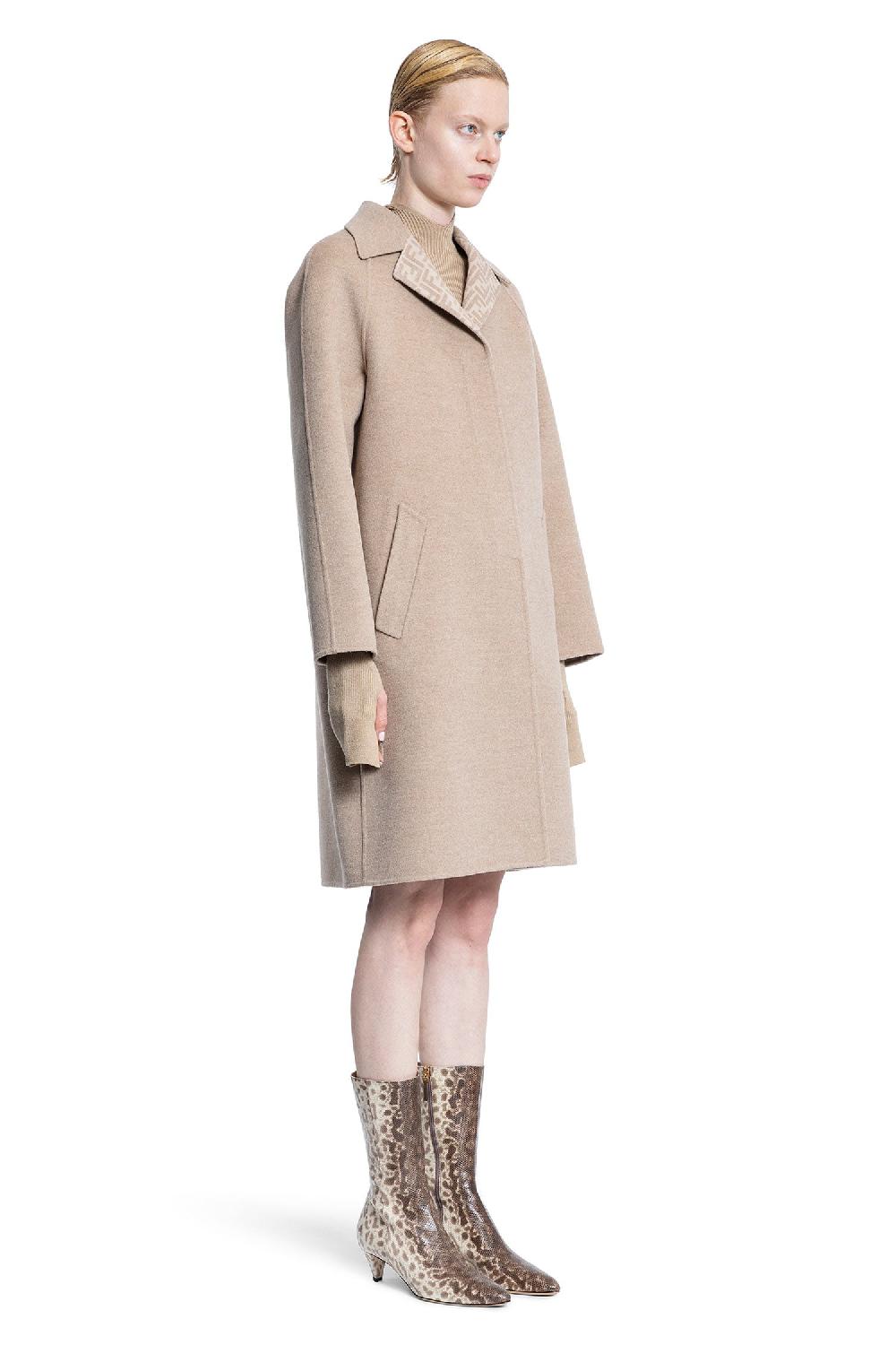 Antonioli FENDI WOMAN BEIGE COATS