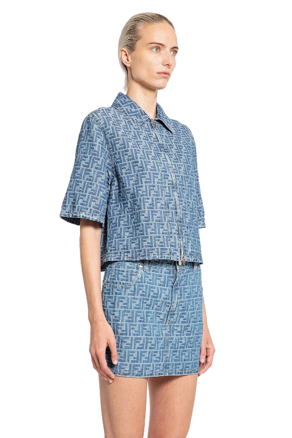 Antonioli FENDI WOMAN BLUE JACKETS