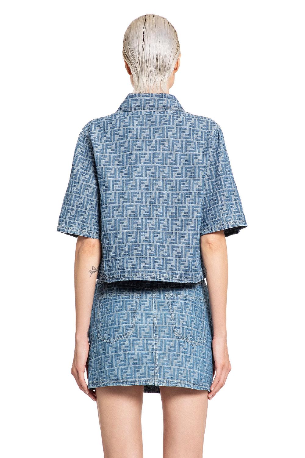 Antonioli FENDI WOMAN BLUE JACKETS