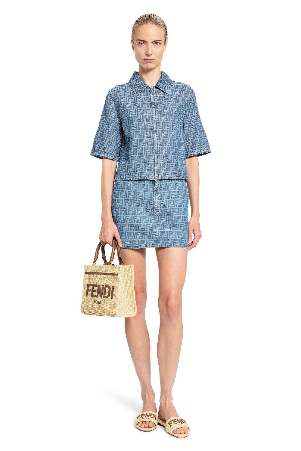 Antonioli FENDI WOMAN BLUE SKIRTS