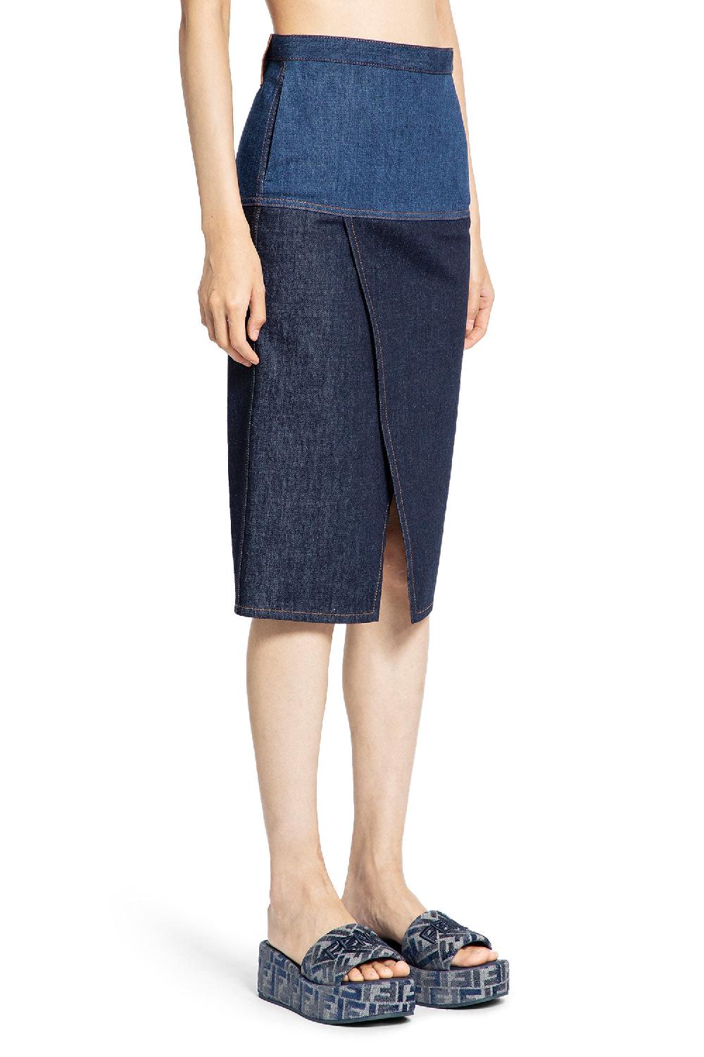 Antonioli FENDI WOMAN BLUE SKIRTS