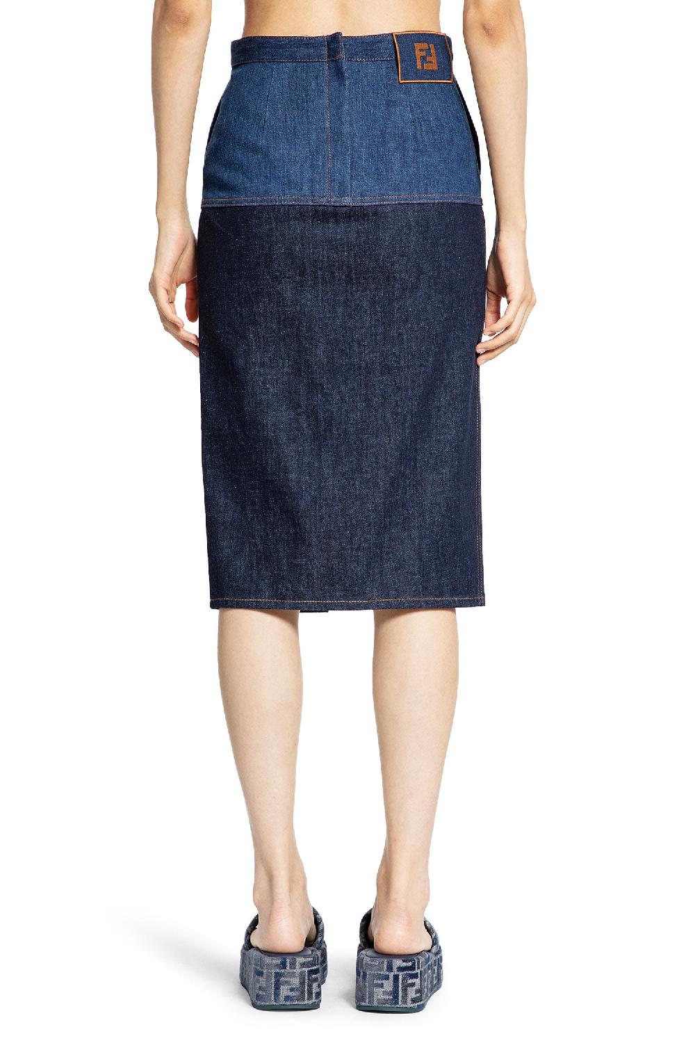 Antonioli FENDI WOMAN BLUE SKIRTS