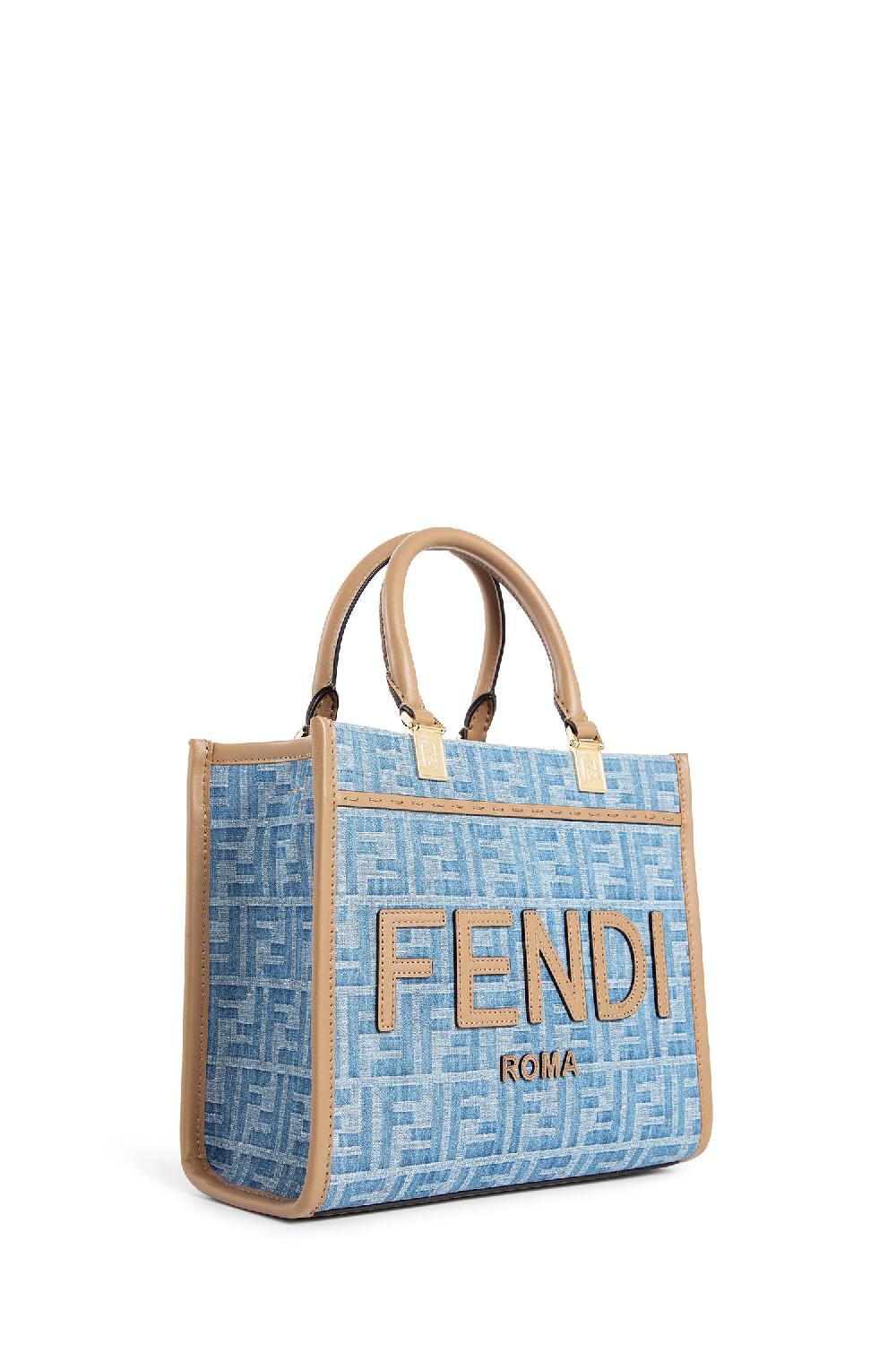 Antonioli FENDI WOMAN BLUE TOTE BAGS