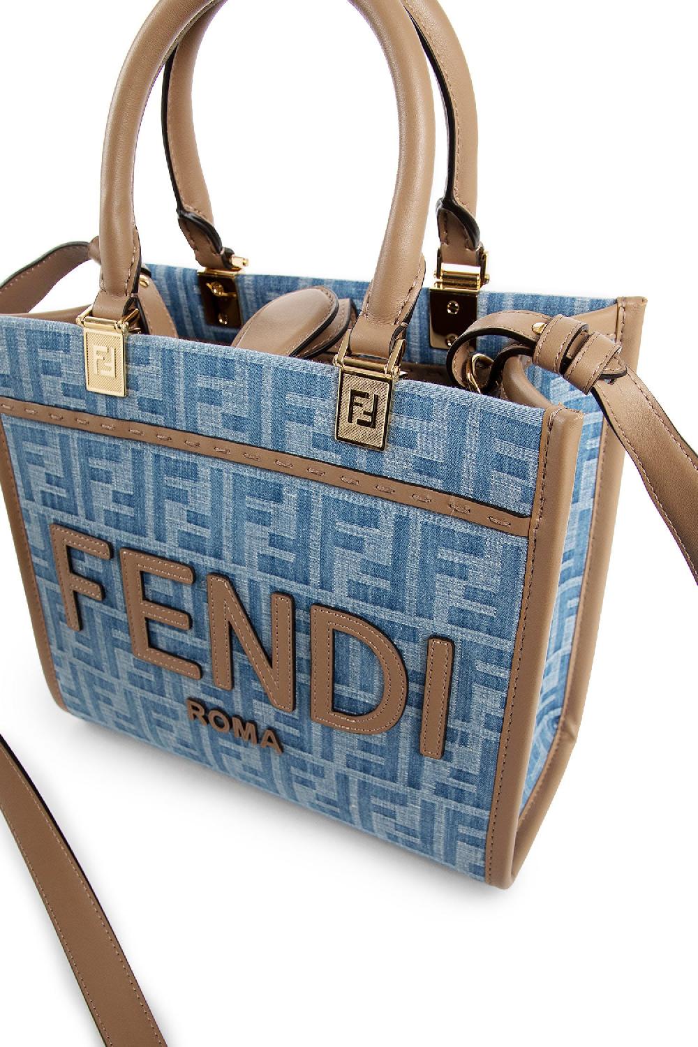 Antonioli FENDI WOMAN BLUE TOTE BAGS