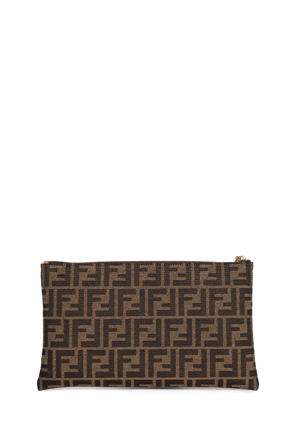 Antonioli FENDI WOMAN BROWN CLUTCHES & POUCHES
