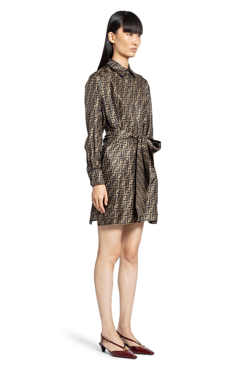 Antonioli FENDI WOMAN BROWN DRESSES