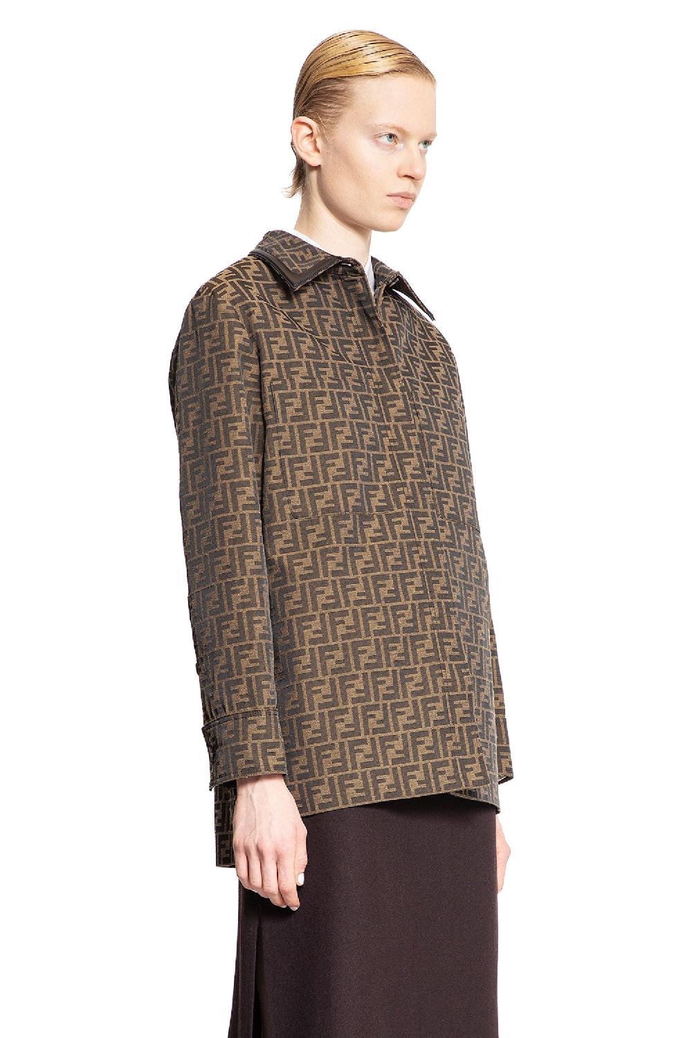 Antonioli FENDI WOMAN BROWN JACKETS