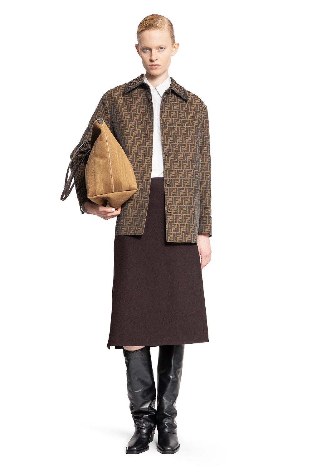 Antonioli FENDI WOMAN BROWN JACKETS