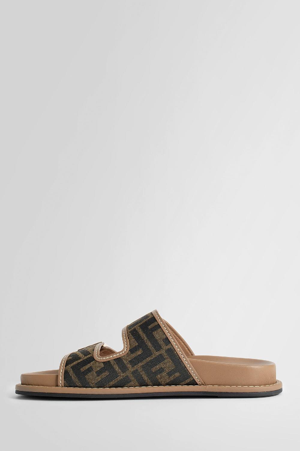 Antonioli FENDI WOMAN BROWN SANDALS & SLIDES