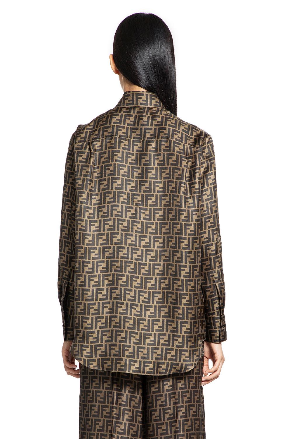 Antonioli FENDI WOMAN BROWN SHIRTS