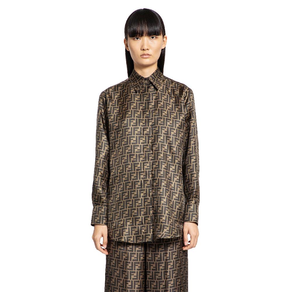 Antonioli FENDI WOMAN BROWN SHIRTS