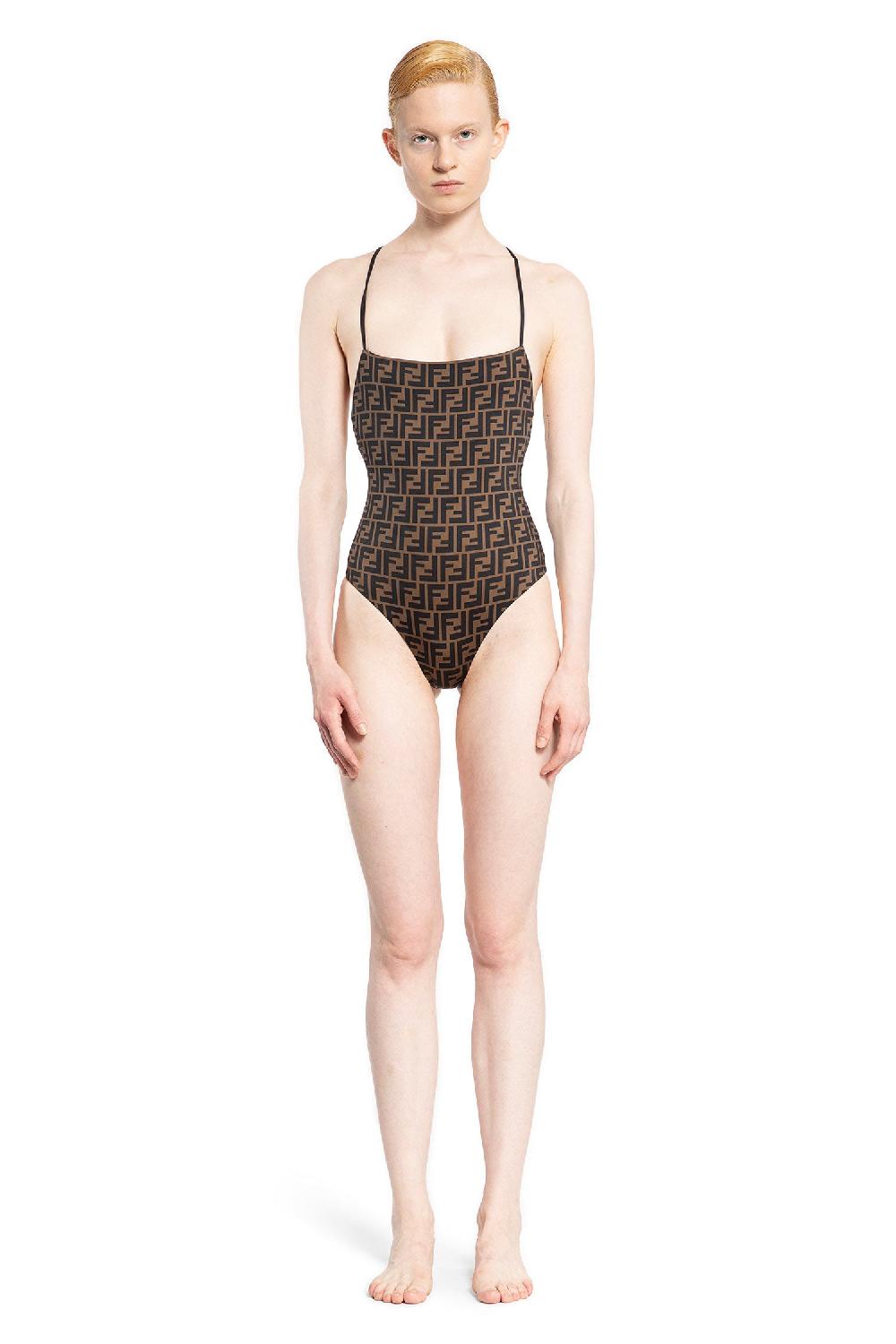 Antonioli FENDI WOMAN BROWN SWIMWEAR