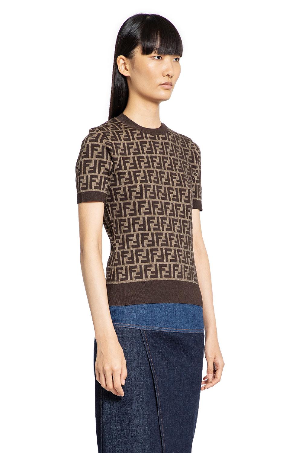 Antonioli FENDI WOMAN BROWN TOPS