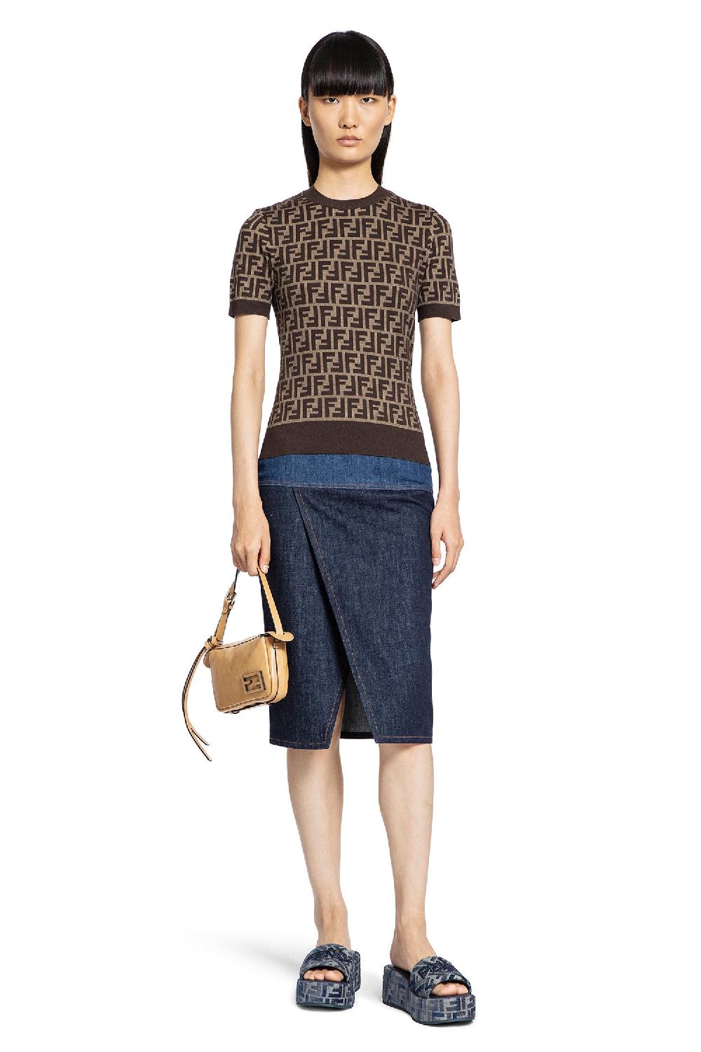 Antonioli FENDI WOMAN BROWN TOPS