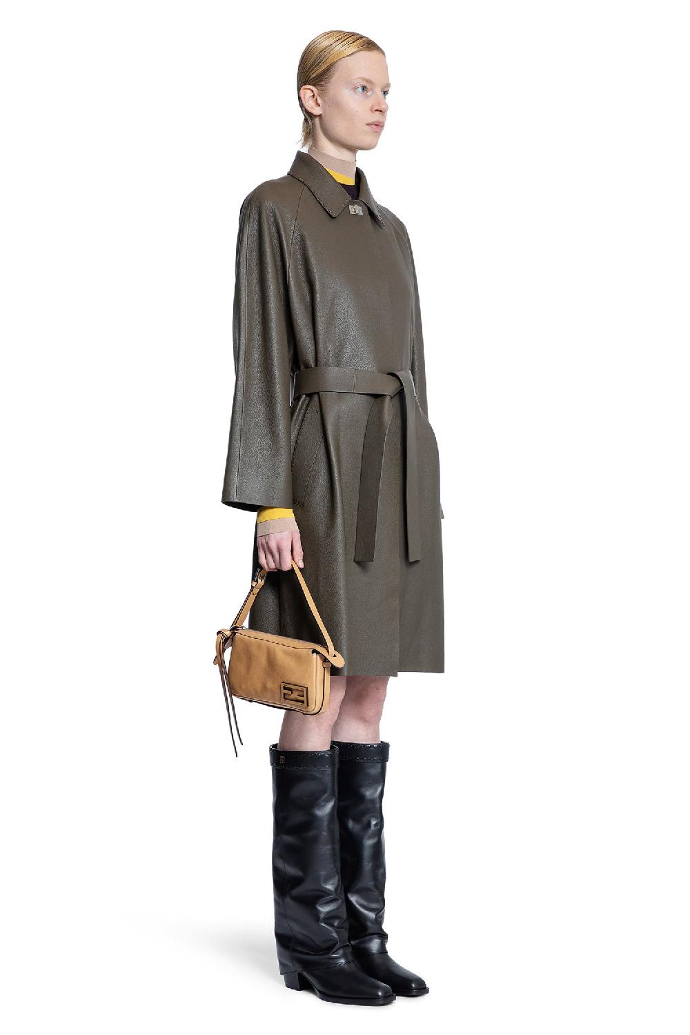 Antonioli FENDI WOMAN GREEN COATS
