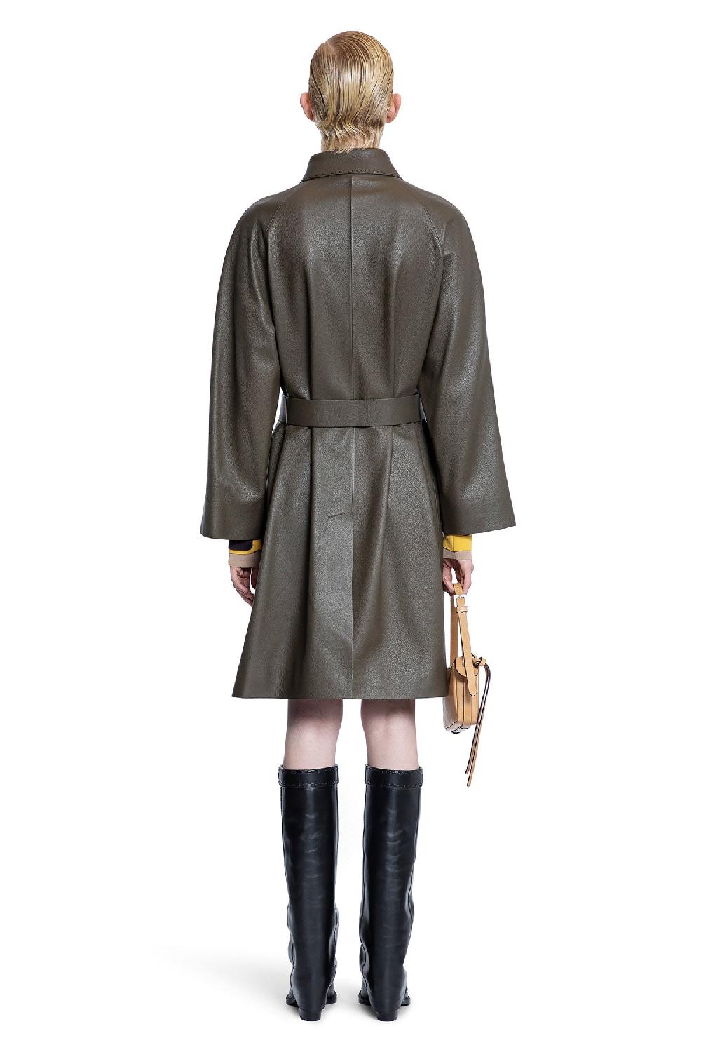 Antonioli FENDI WOMAN GREEN COATS