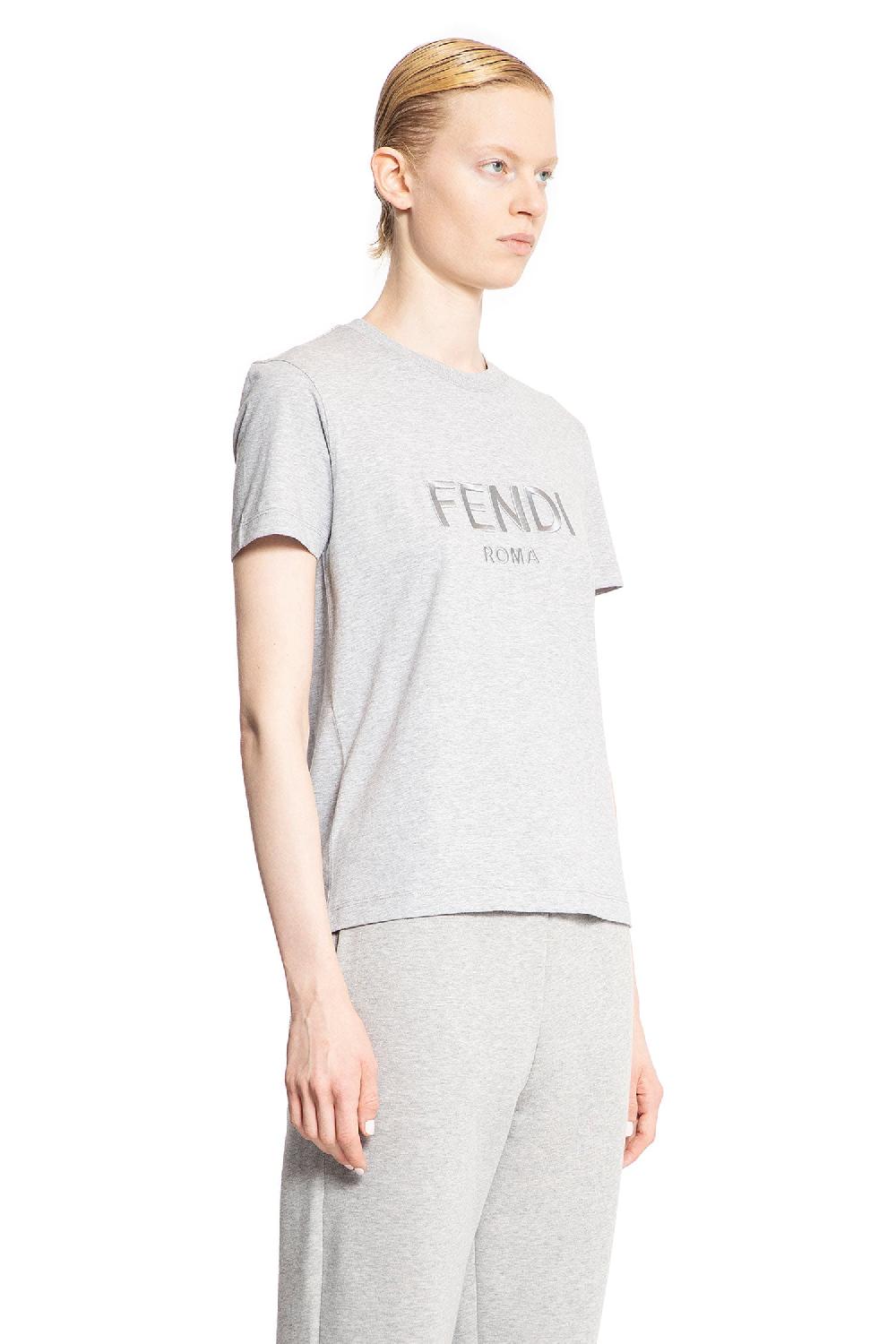 Antonioli FENDI WOMAN GREY T-SHIRTS & TANK TOPS