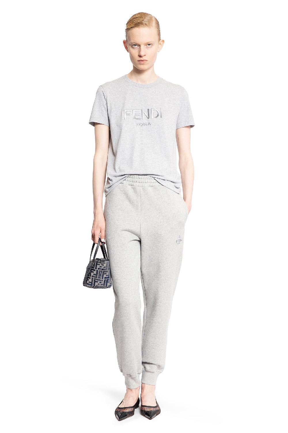 Antonioli FENDI WOMAN GREY T-SHIRTS & TANK TOPS