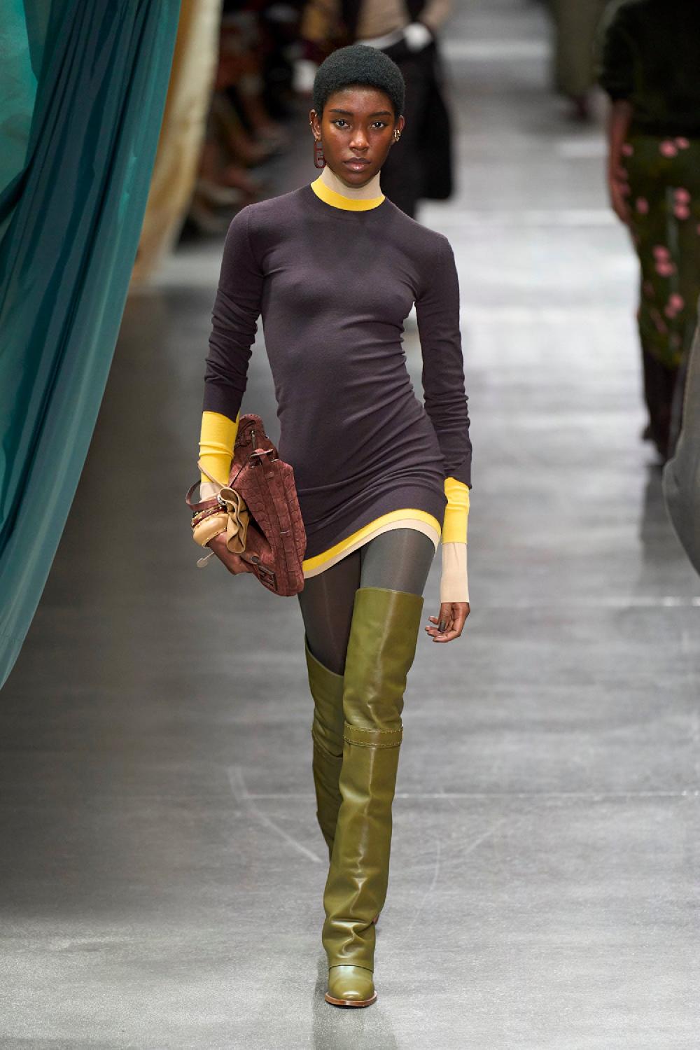 Antonioli FENDI WOMAN PURPLE DRESSES