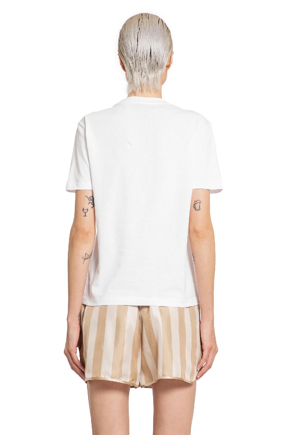 Antonioli FENDI WOMAN WHITE T-SHIRTS & TANK TOPS