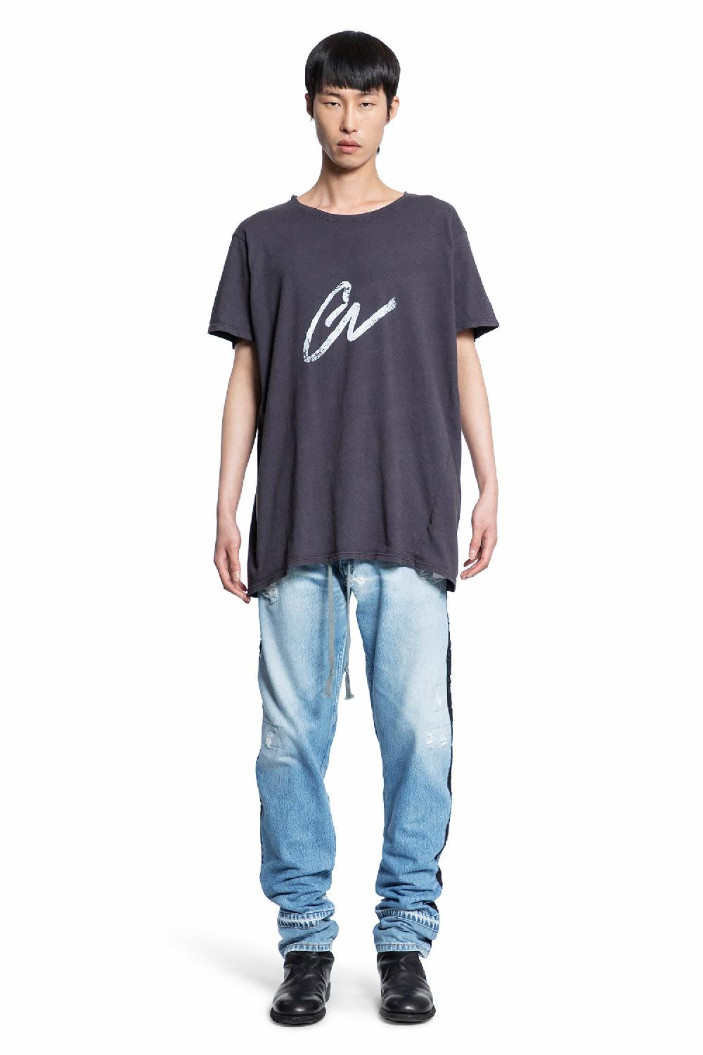 Antonioli GREG LAUREN MAN GREY T-SHIRTS & TANK TOPS