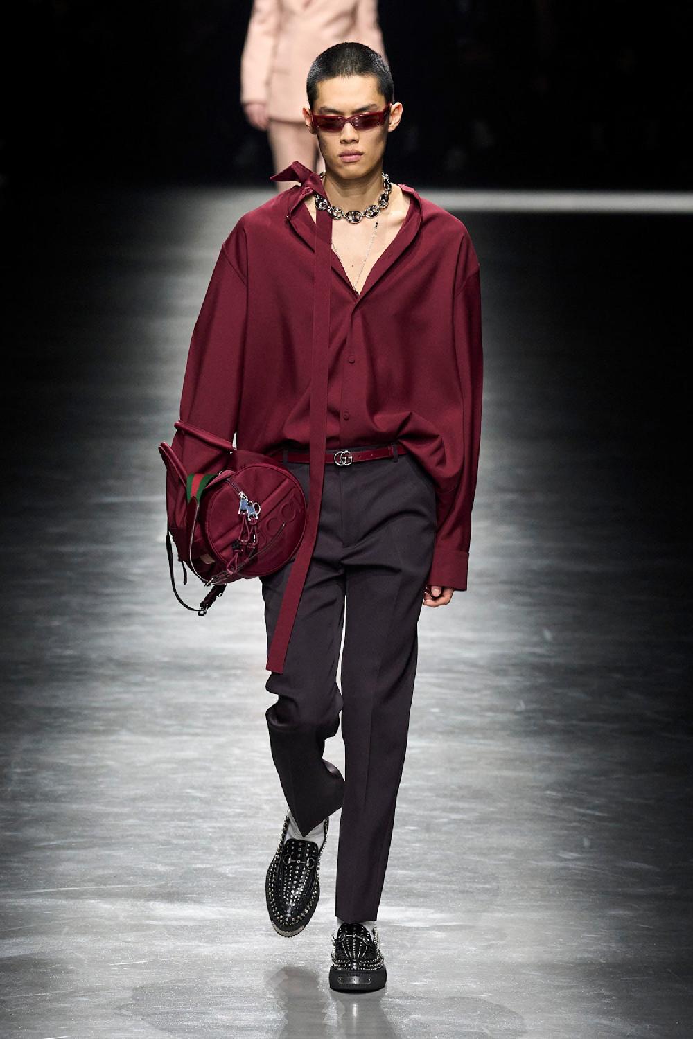 Antonioli GUCCI MAN RED TROUSERS