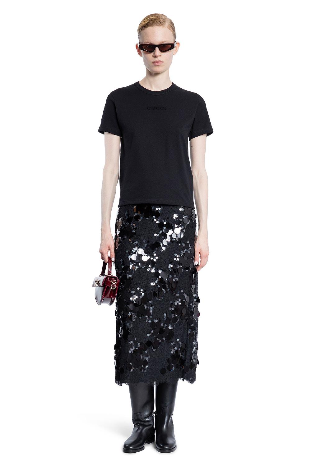 Antonioli GUCCI WOMAN BLACK T-SHIRTS & TANK TOPS