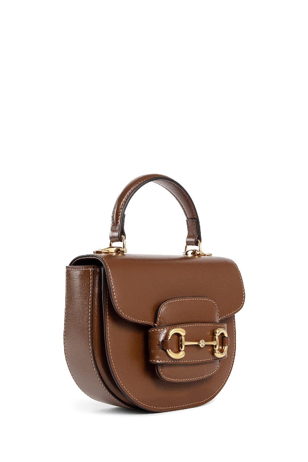 Antonioli GUCCI WOMAN BROWN TOP HANDLE BAGS