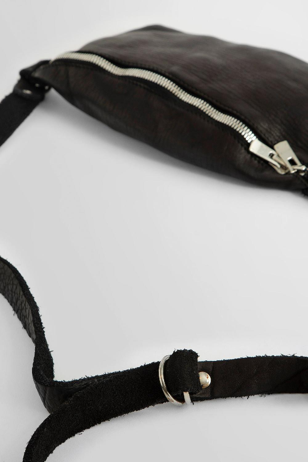 Antonioli GUIDI UNISEX BLACK FANNY PACKS