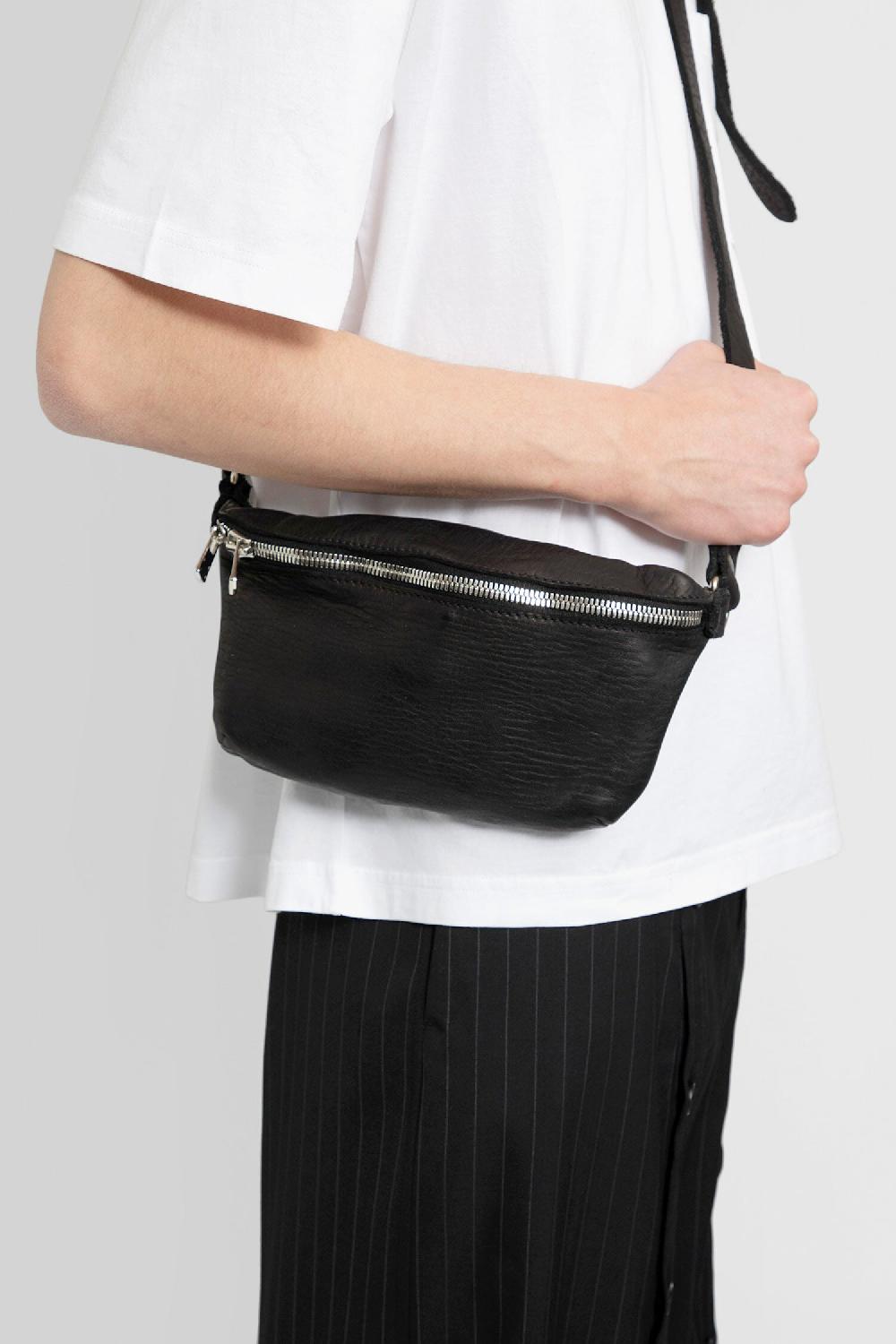 Antonioli GUIDI UNISEX BLACK FANNY PACKS