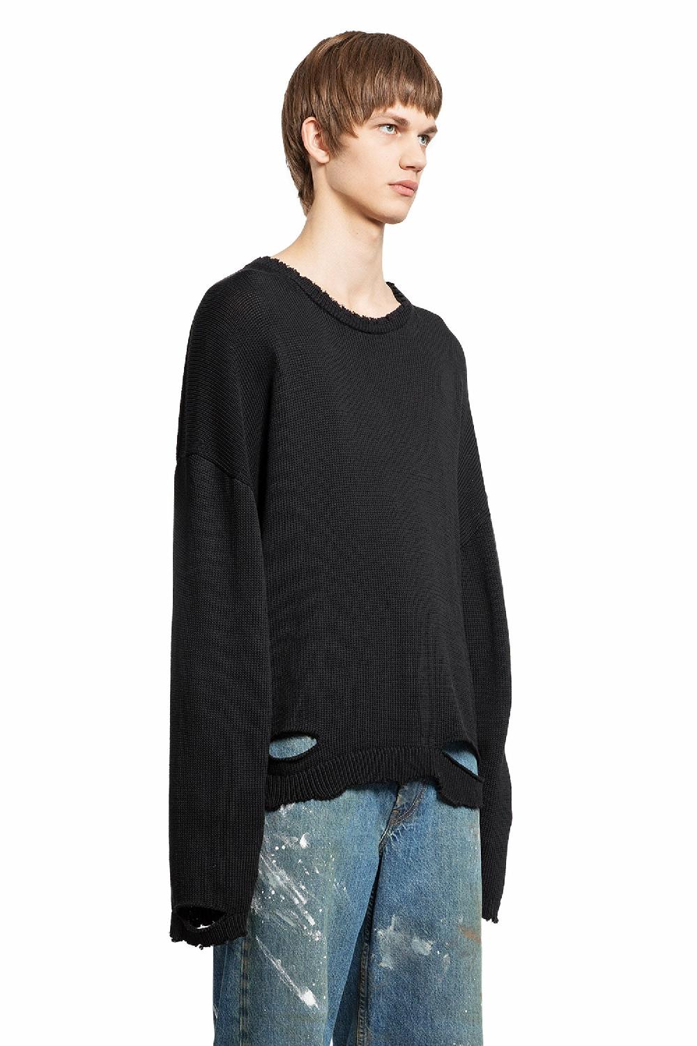 Antonioli HELMUT LANG MAN BLACK KNITWEAR