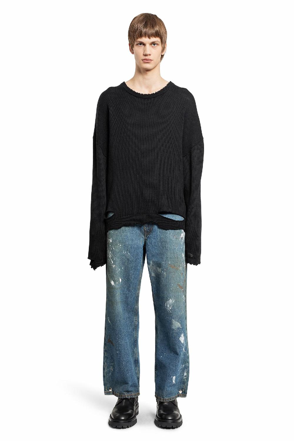 Antonioli HELMUT LANG MAN BLACK KNITWEAR