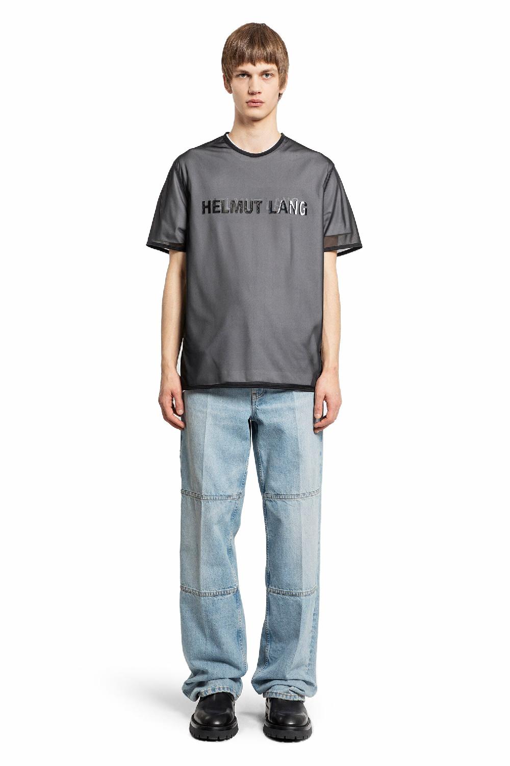 Antonioli HELMUT LANG MAN BLACK T-SHIRTS & TANK TOPS