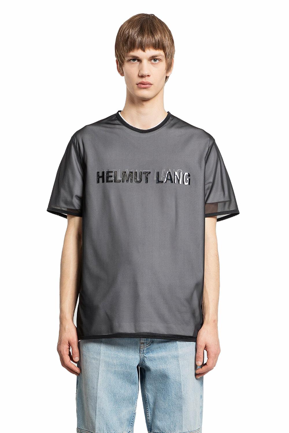 Antonioli HELMUT LANG MAN BLACK T-SHIRTS & TANK TOPS