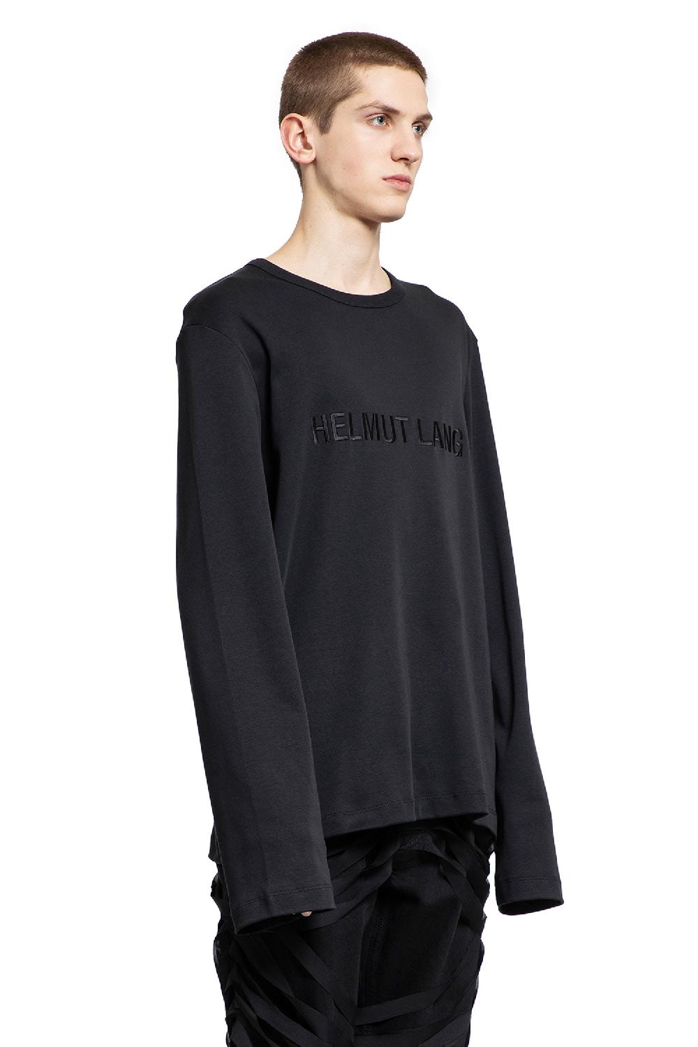Antonioli HELMUT LANG MAN BLACK T-SHIRTS & TANK TOPS