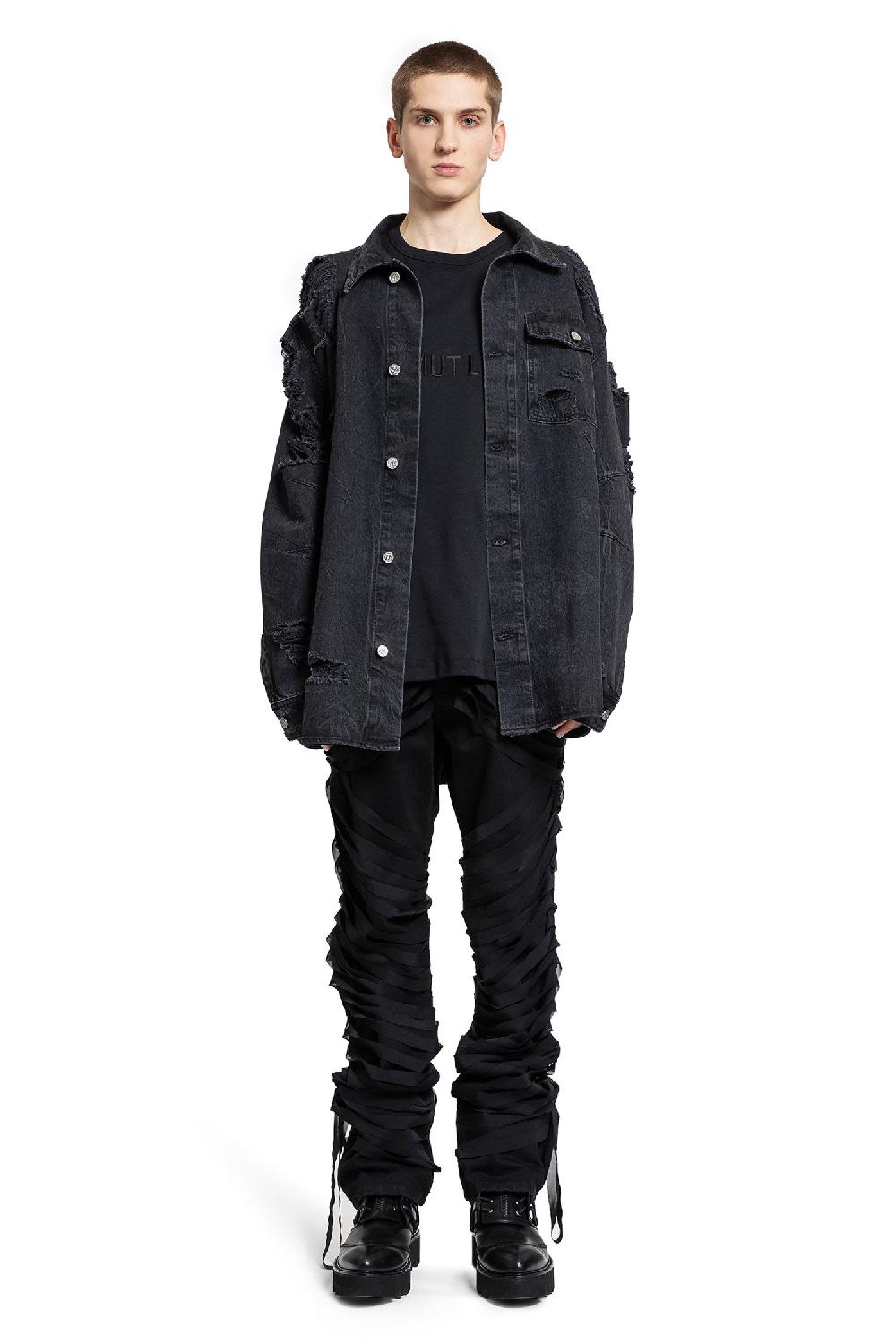 Antonioli HELMUT LANG MAN BLACK T-SHIRTS & TANK TOPS