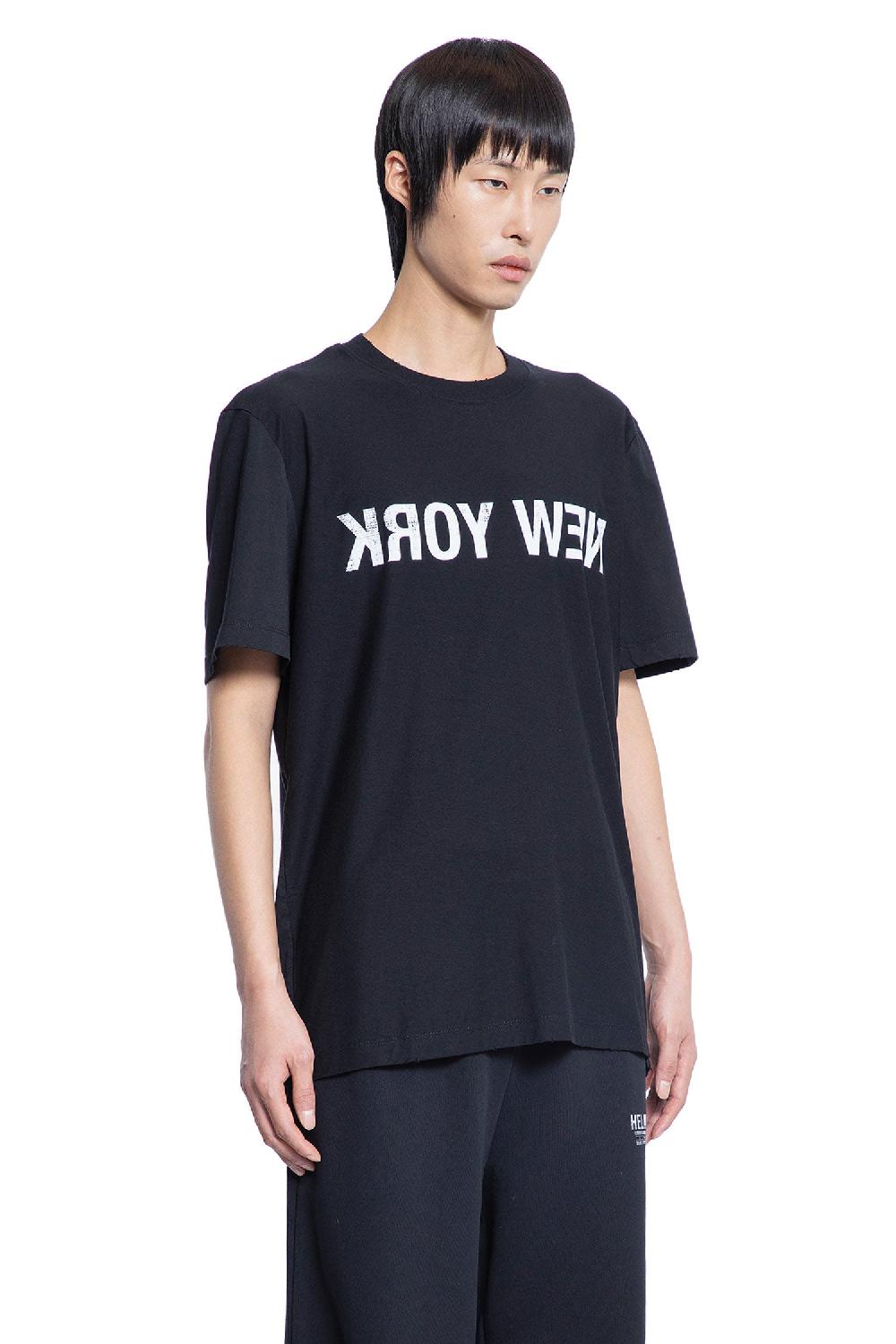 Antonioli HELMUT LANG MAN BLACK T-SHIRTS & TANK TOPS
