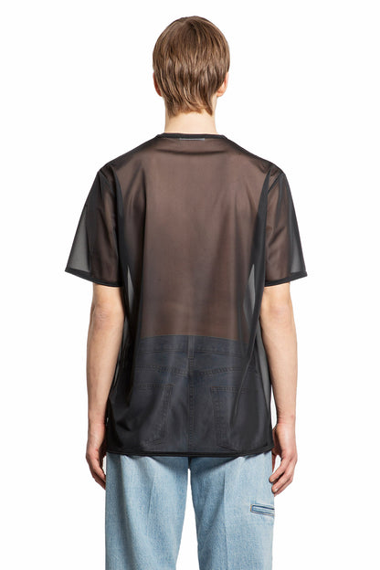 Antonioli HELMUT LANG MAN BLACK T-SHIRTS & TANK TOPS