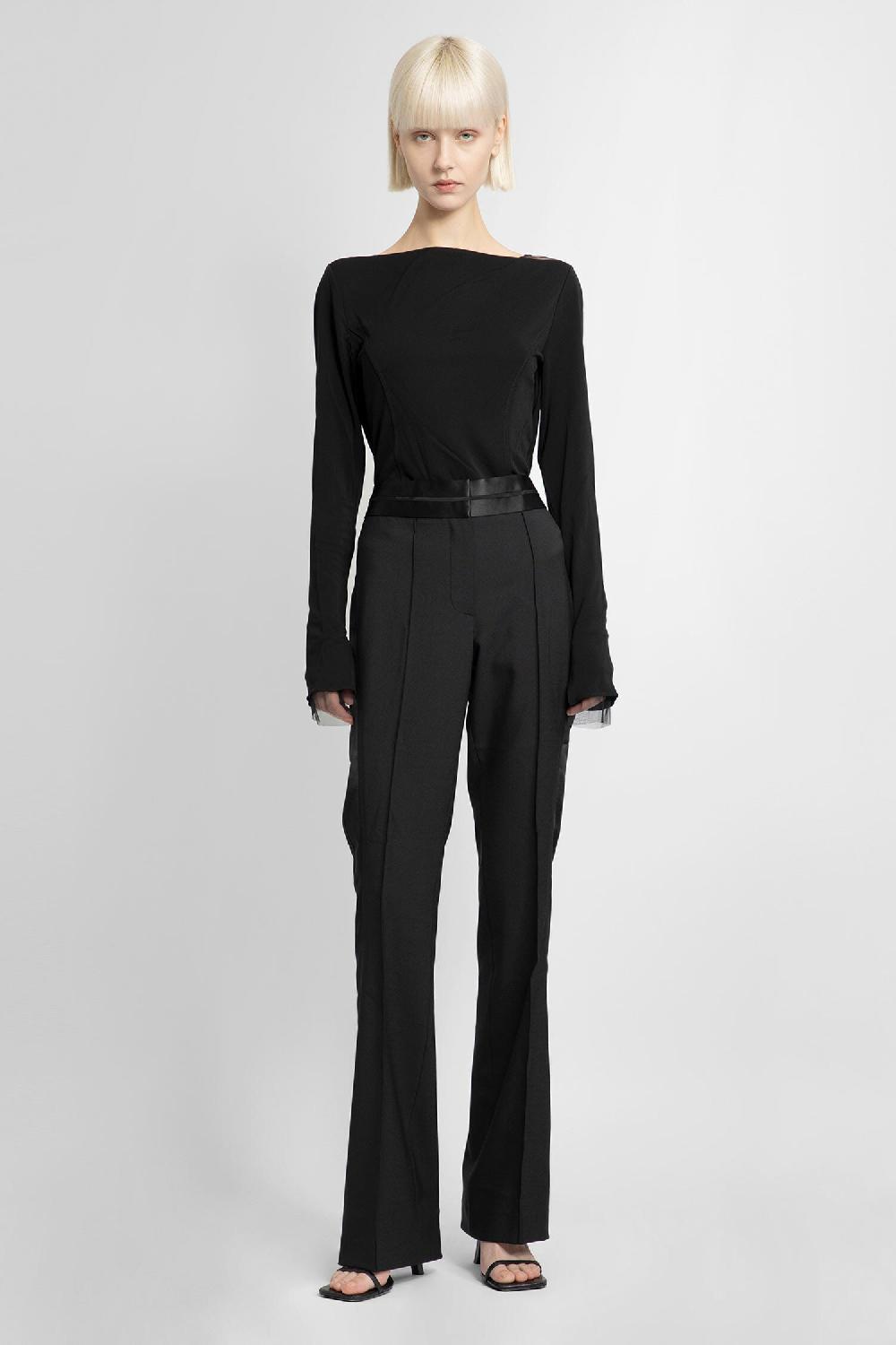 Antonioli HELMUT LANG WOMAN BLACK TROUSERS
