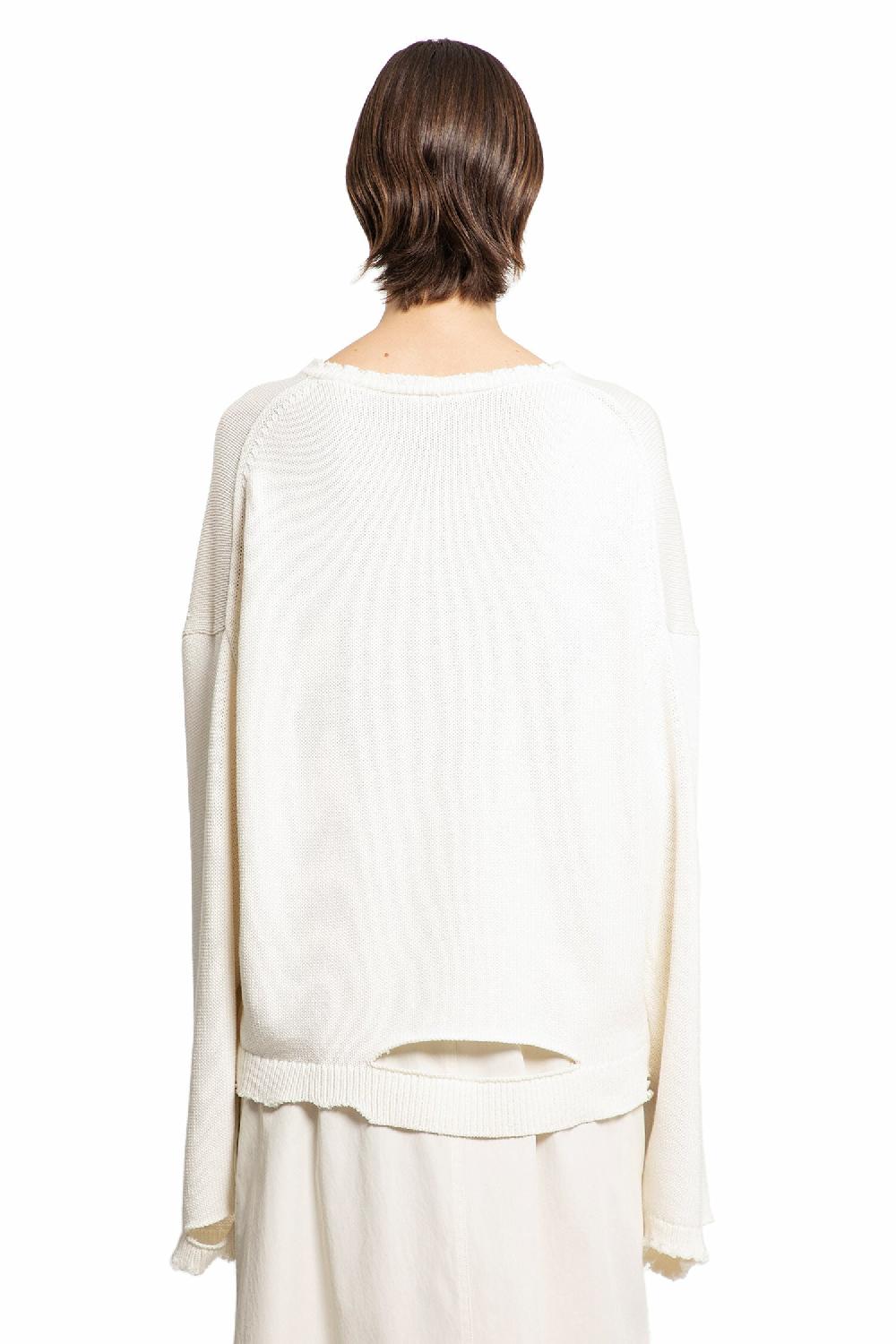 Antonioli HELMUT LANG WOMAN OFF-WHITE KNITWEAR