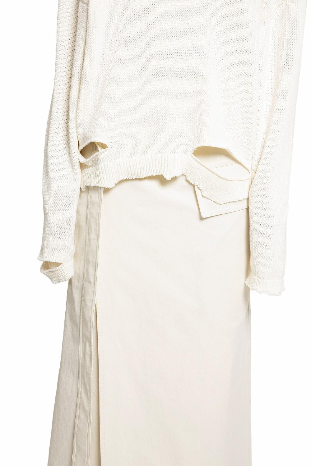 Antonioli HELMUT LANG WOMAN OFF-WHITE KNITWEAR