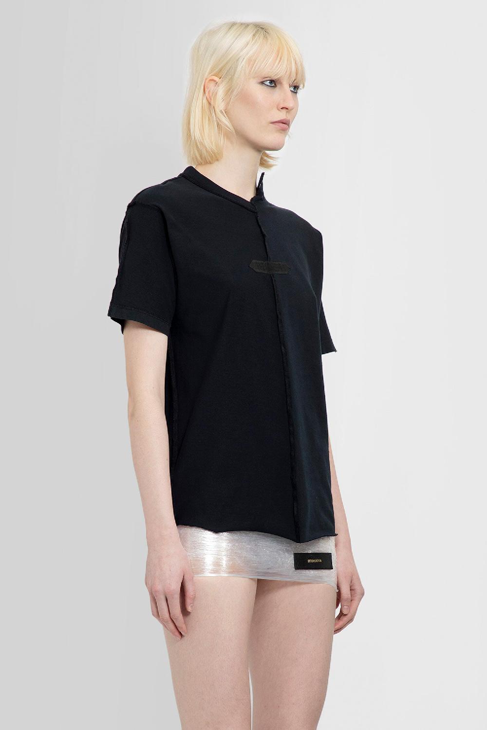 Antonioli HODAKOVA WOMAN BLACK T-SHIRTS & TANK TOPS