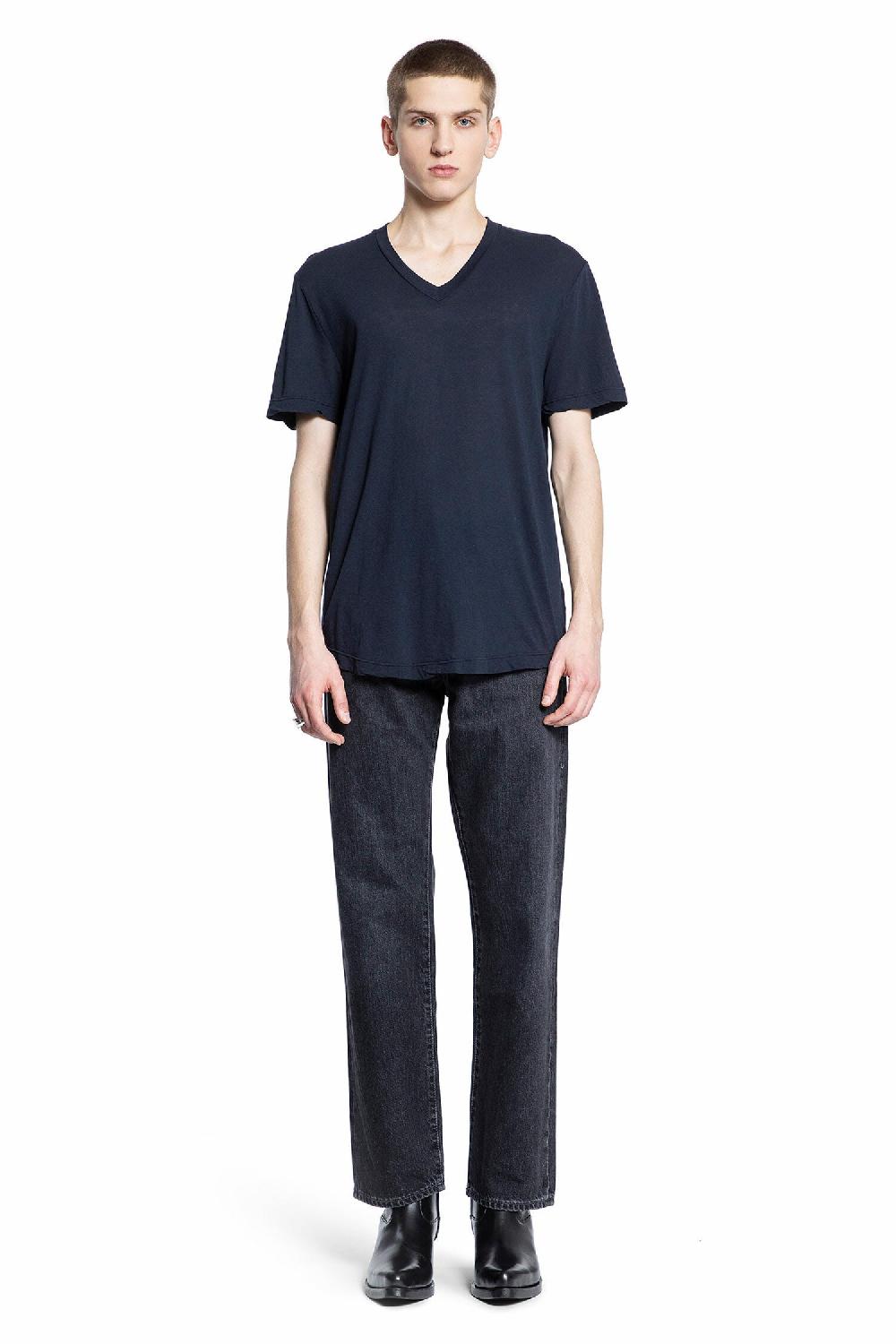 Antonioli JAMES PERSE MAN BLUE T-SHIRTS & TANK TOPS