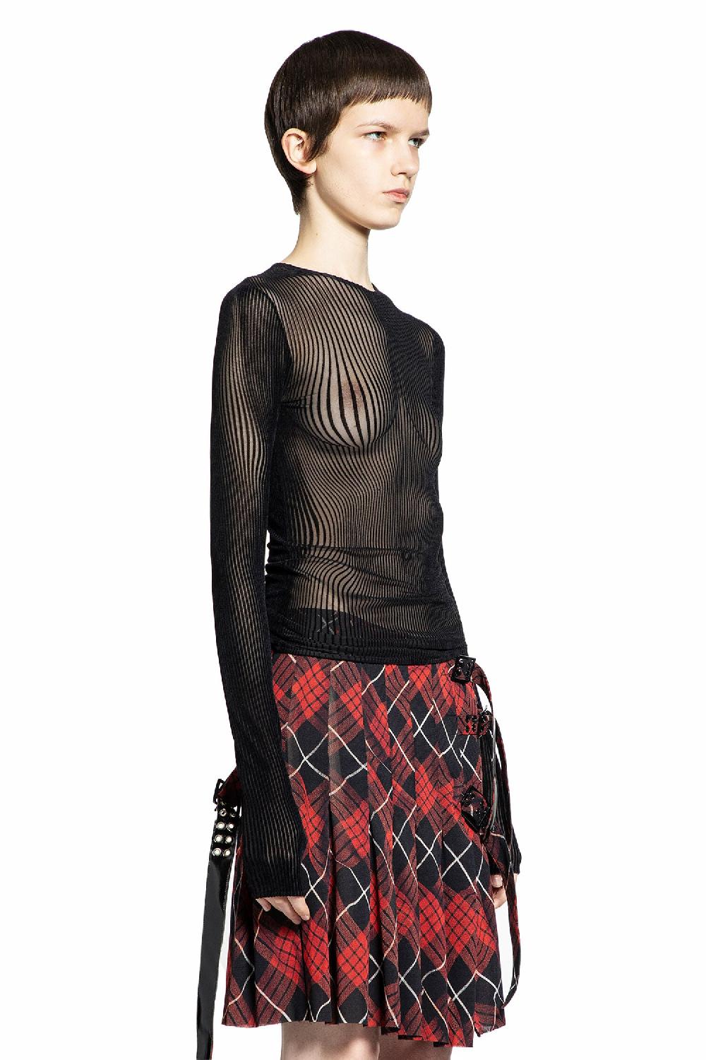 Antonioli JEAN PAUL GAULTIER WOMAN BLACK TOPS