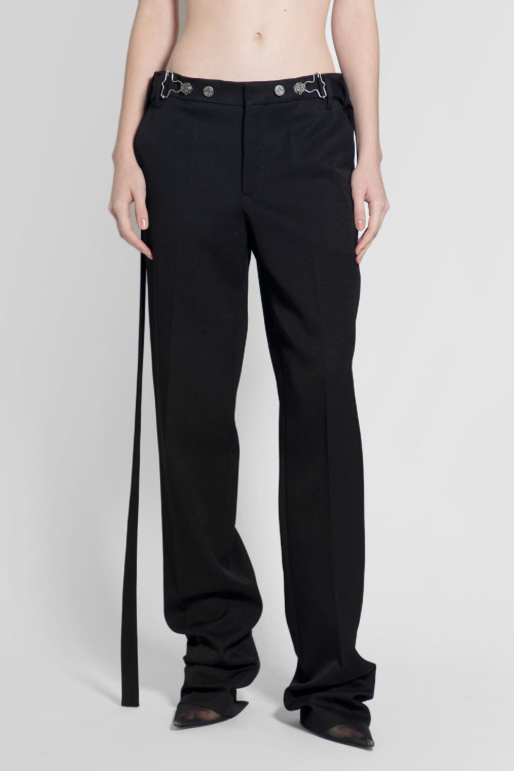 Antonioli JEAN PAUL GAULTIER WOMAN BLACK TROUSERS